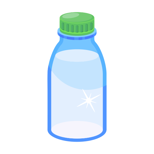 Milk bottle Generic color fill icon