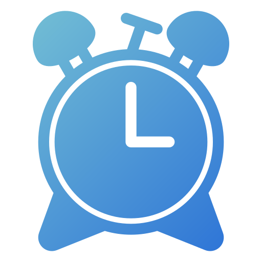 Alarm clock Generic gradient fill icon