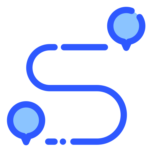 route Generic color lineal-color icon