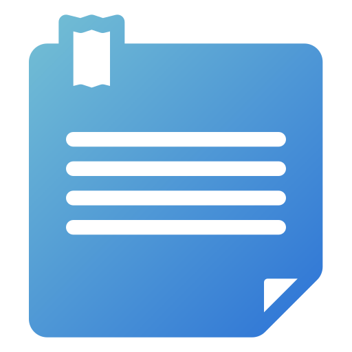 Sticky note Generic gradient fill icon