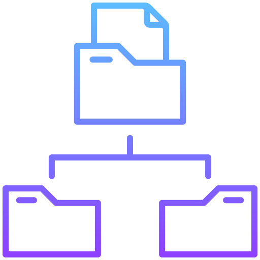 gestión de archivos Generic gradient outline icono