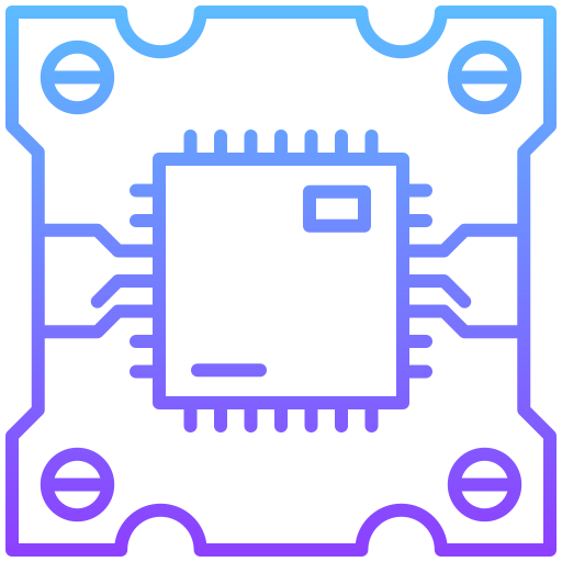 processori Generic gradient outline icona