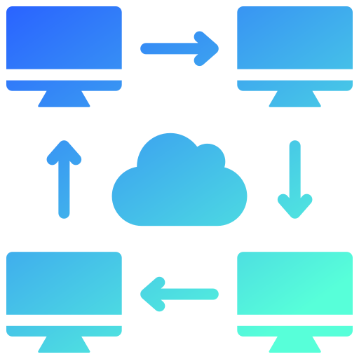 データ共有 Generic gradient fill icon