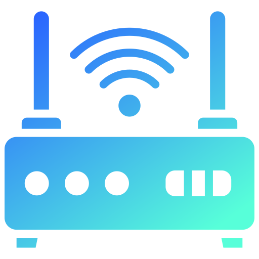 router senza fili Generic gradient fill icona