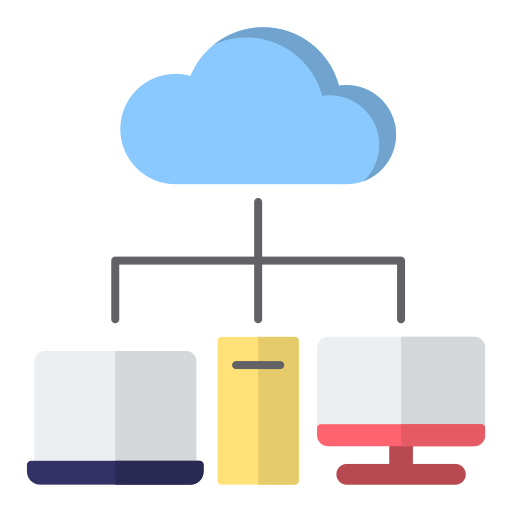 computación en la nube Generic color fill icono