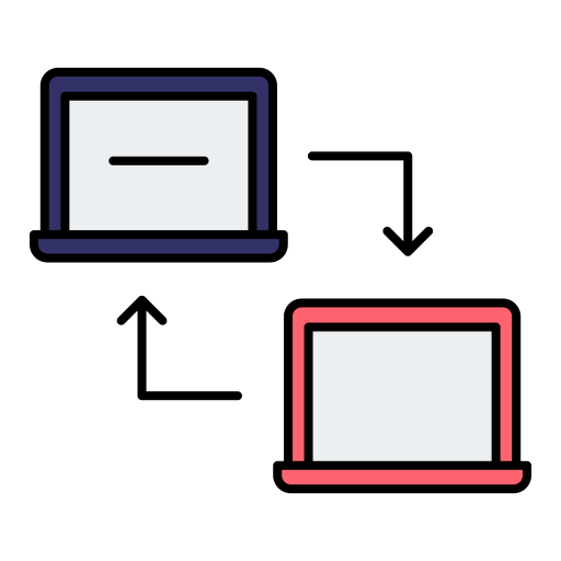 transferencia de datos Generic color lineal-color icono