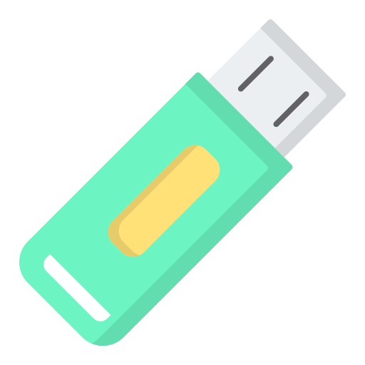 flashdisk Generic color fill icoon
