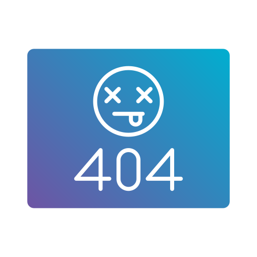 erro 404 Generic gradient fill Ícone
