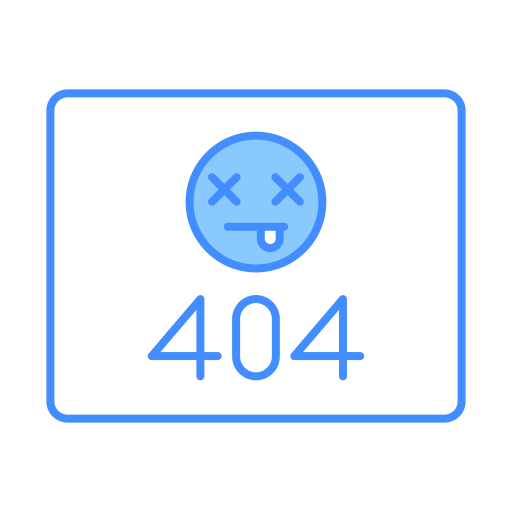 Ошибка 404 Generic color lineal-color иконка