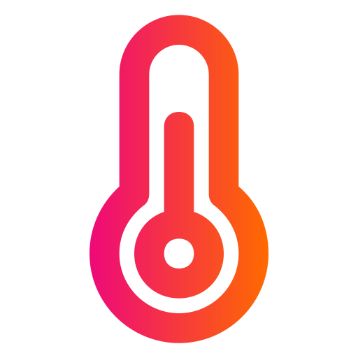 termômetro Generic gradient outline Ícone