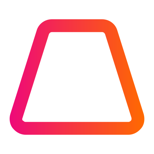 trapezoide Generic gradient outline icono