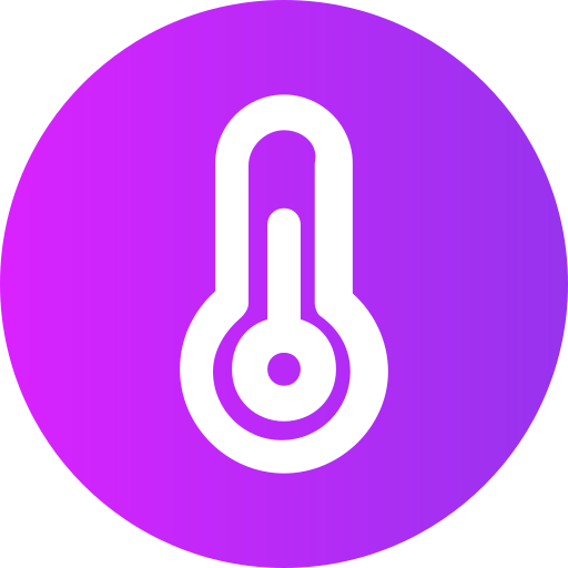 termómetro Generic gradient fill icono