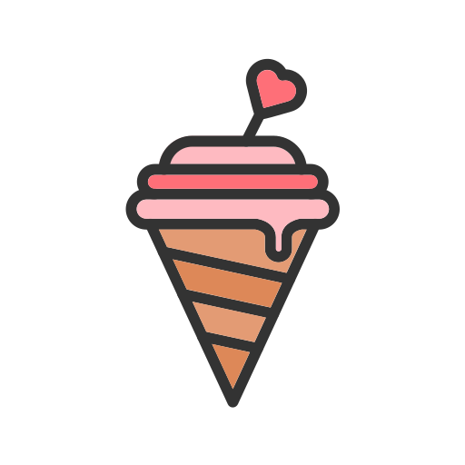 casquinhas de sorvete Generic color lineal-color Ícone