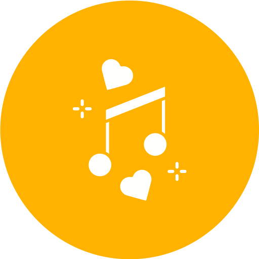 Love Songs Generic color fill icon