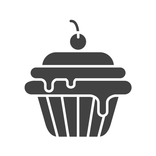 cupcake Generic black fill icoon