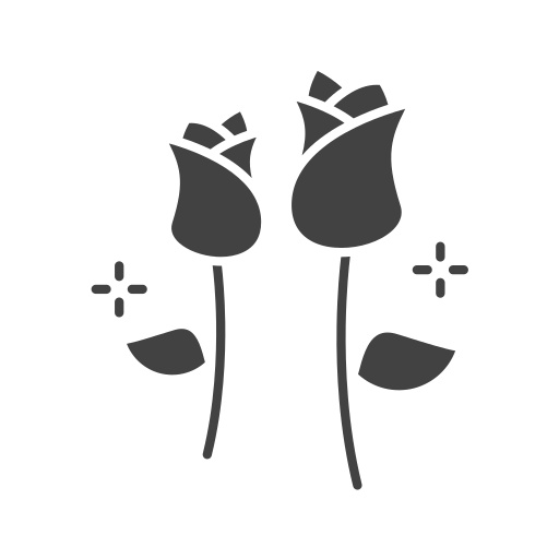 꽃들 Generic black fill icon
