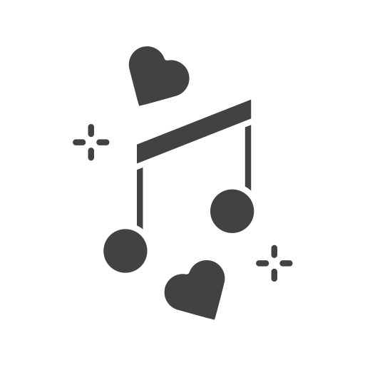 Love Songs Generic black fill icon