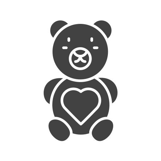 Teddy bear Generic black fill icon