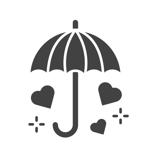 paraplu Generic black fill icoon