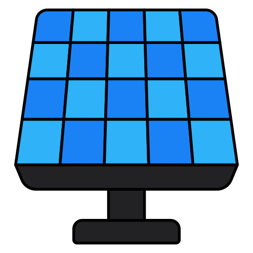 panel słoneczny Generic color lineal-color ikona