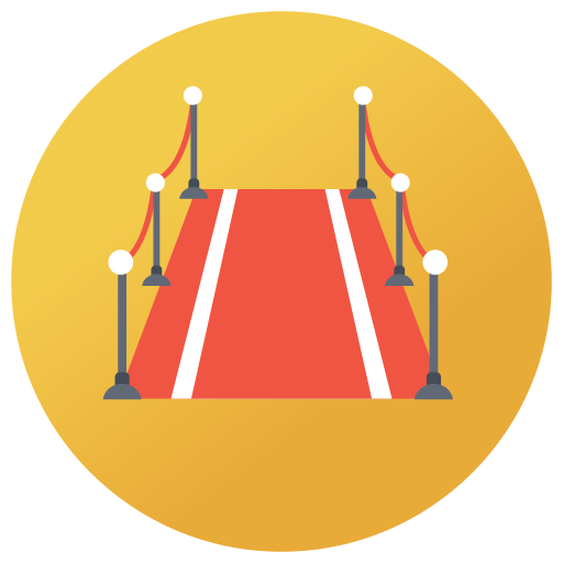 Red carpet Generic gradient fill icon