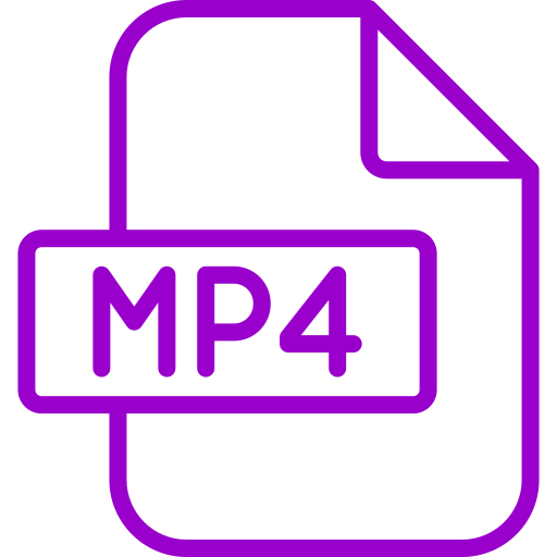 Mp4 Generic color outline icon