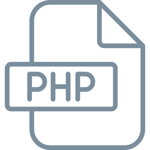 php Generic color outline icoon