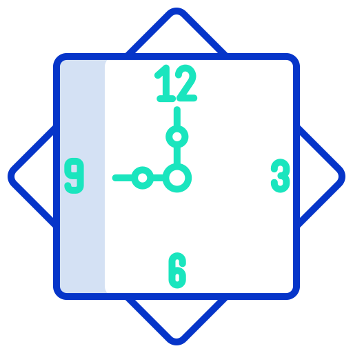 zegar Icongeek26 Outline Colour ikona