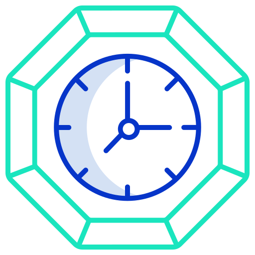 Clock Icongeek26 Outline Colour icon