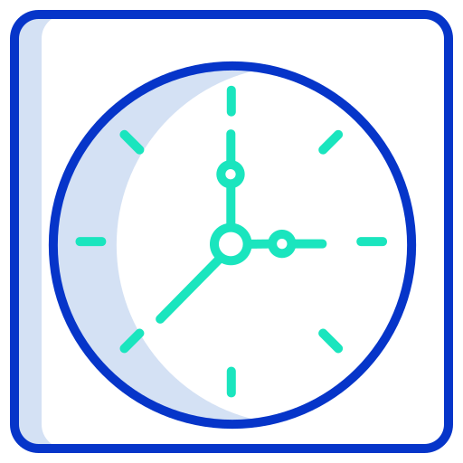 Clock Icongeek26 Outline Colour icon