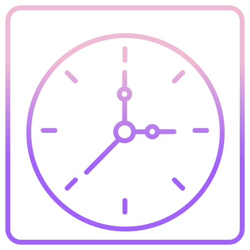reloj Icongeek26 Outline Gradient icono