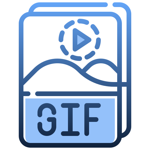 gif-bestand Generic Gradient icoon