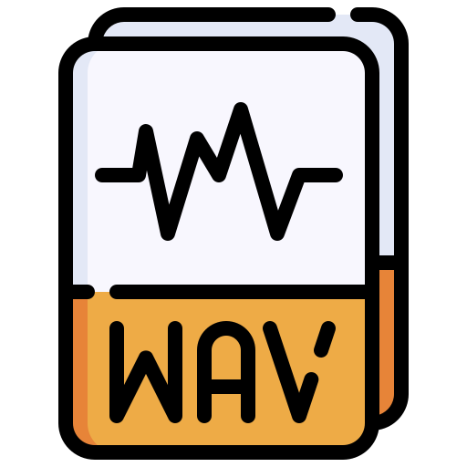 wavファイル Generic Outline Color icon