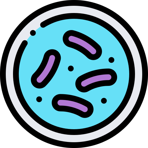 mycobacterium tuberculose Detailed Rounded Lineal color icoon