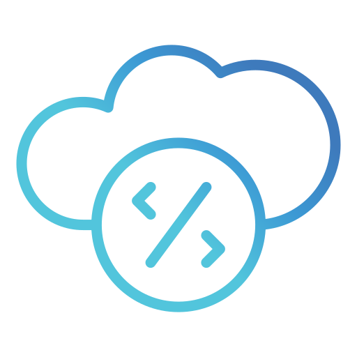 cloud computing Generic gradient outline icon