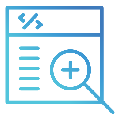 codifica Generic gradient outline icona