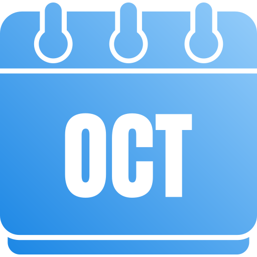 October Generic gradient fill icon