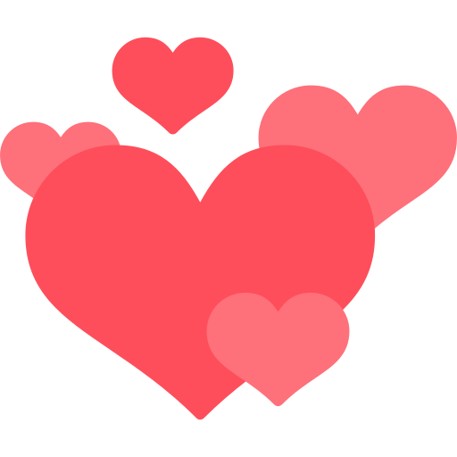 Hearts Generic color fill icon