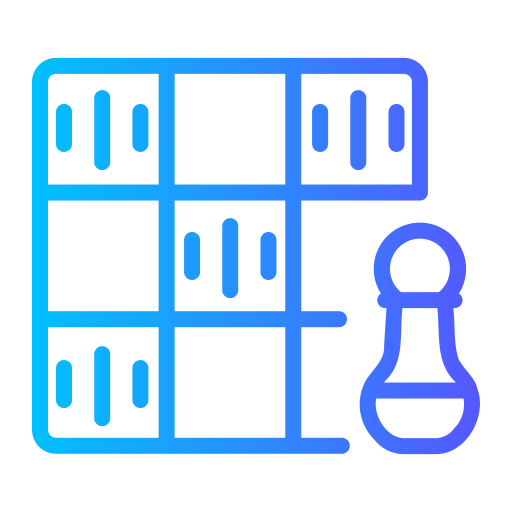 schaakbord Generic gradient outline icoon