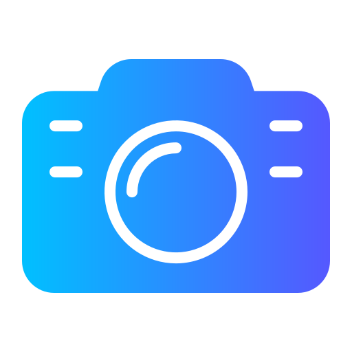 cámara fotográfica Generic gradient fill icono