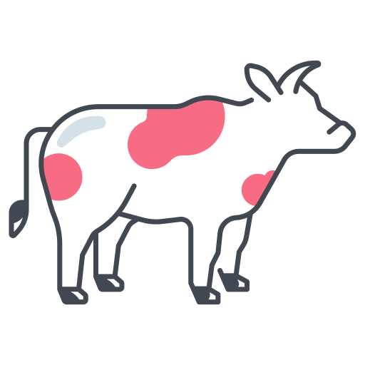 Корова Generic color fill иконка