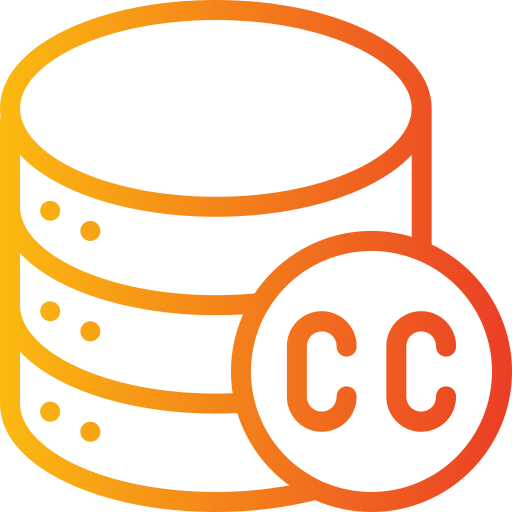 symbool van auteursrecht Generic gradient outline icoon