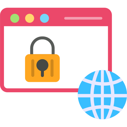 seguridad web Generic color fill icono