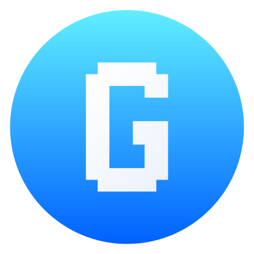 문자 g Generic gradient fill icon