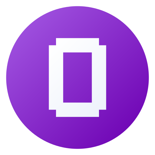 buchstabe o Generic gradient fill icon