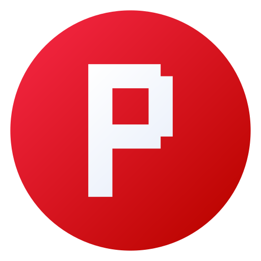 litera p Generic gradient fill ikona