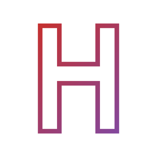 편지 h Generic gradient outline icon