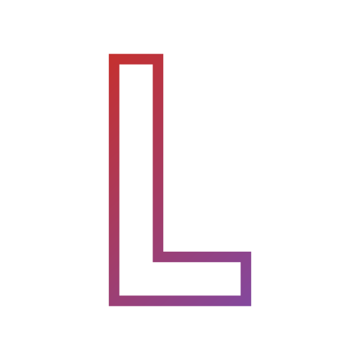 Letter l Generic gradient outline icon