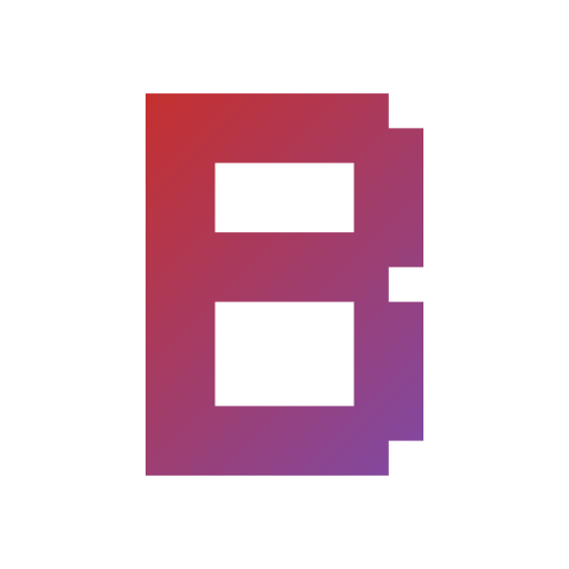 文字b Generic gradient fill icon