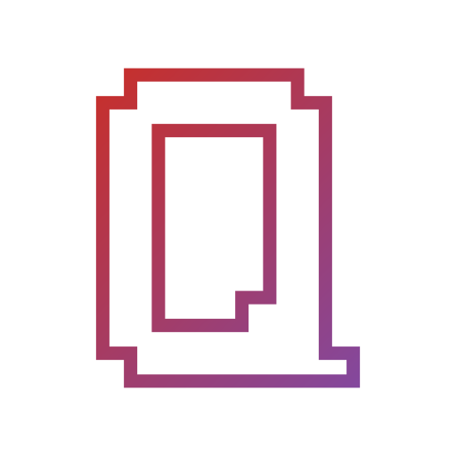 편지 q Generic gradient outline icon